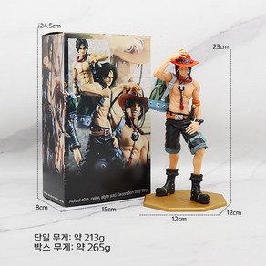 원피스 피규어 주변 10 주년 기념 스페셜 에디션 배낭 에이스 스탠딩 22cm, 1개