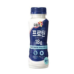 빙그레 요플레 프로틴 드링크 플레인, 210ml, 12개