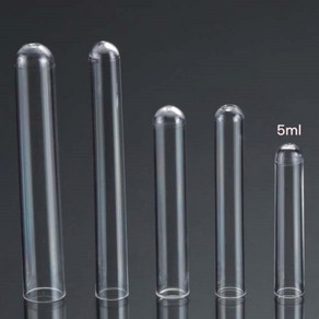 Test tube 5ml (500개/cs) Round bottom type 시험관튜브, 500개