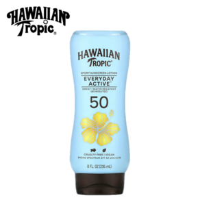 Hawaiian Topic Island Spot Ulta Light 하와이안트로픽 울트라라이트 선크림 SPF50 236ml 2팩, 1개