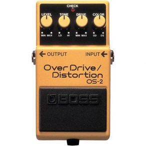 기타 이펙트 퍼즈 페달 오버드라이브 Boss OS-2 Ovedive Distotion Pedal, 기타 이펙트 오버드라이브 페달 Boss OS-2 Ove, 1개