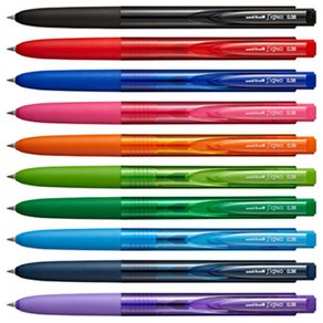 유니볼 시그노 노크식 RT1 UMN-155-28 (0.28mm) 볼펜, 0.28 블루