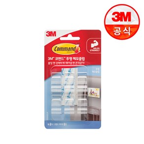 3M™ 코맨드™ ＃17210 투명 메모클립