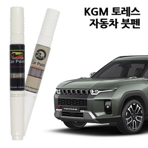 쌍용 KG 토레스 EVX 카페인트 자동차 붓펜 WAA ADA ADE GAO RAV BAS LAK, GAO-포레스트그린, 1개