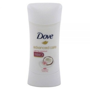 Dove 데오도란트 73.7g(2.6온스) Adv Cae 땀 방지 코코넛 (76ml) (2팩)