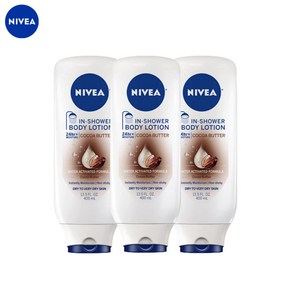 NIVEA 니베아 코코아 버터 바디 로션 건성 극 피부용 400ml 3팩, 3개