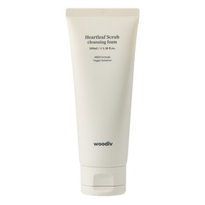 [우디브] 약산성 저자극 어성초 천연 스크럽 클렌징폼 / 쌀가루 EWG그린등급, 100ml, 1개