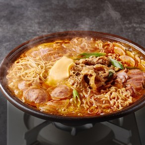 우삼겹 부대찌개 쿠킹박스 밀키트(2인분) 733g 캠핑밀키트