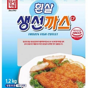 흰살생선까스CF 한성기업 냉동 1.2Kg(60g X 20개)