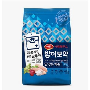 하림펫푸드 전연령 밥이보약 알맞은 체중 강아지사료, 3.4kg, 2개