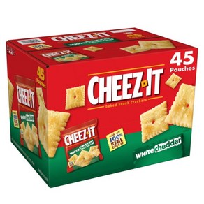 Cheez-It 치즈잇 화이트 체다 구운 스낵 크래커 1.5온스 45개, 42g