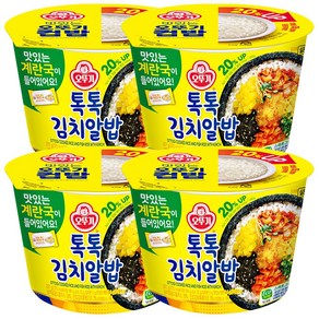 오뚜기 컵밥 톡톡 김치알밥, 4개, 222g