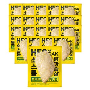 허닭PICK 소스 통 닭가슴살 와사비마요맛, 20개, 100g