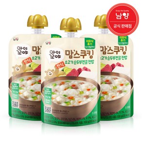 남양 아이꼬야 맘스쿠킹 이유식 소고기순두부전골진밥(12개월), 3개, 100g