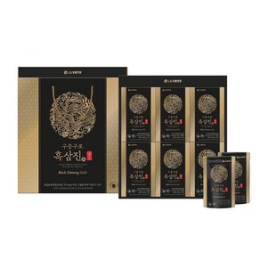 LG생활건강 선물세트 리튠 구증구포 흑삼진 골드 50ML*24포, 1세트