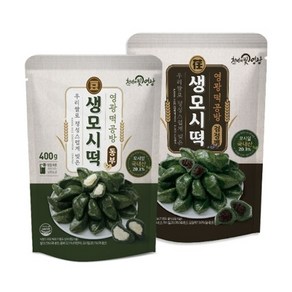 자연나래 영광떡공방 생모시떡 10개입 x 8팩(동부 4팩+검정깨 4팩), 1세트