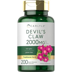 Calyle 악마의발톱 Devils Claw 600mg 200캡슐, 200정, 1개