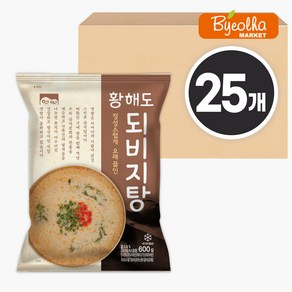 고향식품 고향식품 옛맛 황해도되비지탕 600g 1박스(25개입), 25개