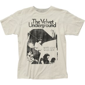 ROCKPANDA White Light Heat Velvet Underground 반팔티