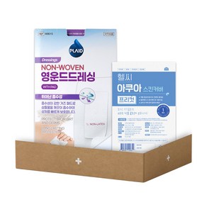 플레이드 영운드드레싱-W9015 50Pcs (9X15cm) + 헬씨 아쿠아 프리컷 1매, 1개