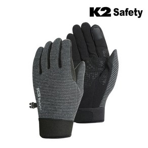 K2 Safety 방한 겨울 코모드 장갑 IMW21906, 블랙, L, 1개