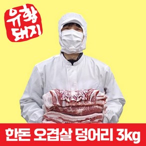 국내산 한돈 통 삼겹살 오겹살 목살 생고기 제수용 캠핑고기 덩어리 통구이 수육용 3kg 택배무, 덩어리 오겹살 3kg, 1개