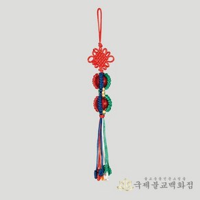 매듭끈 - 구슬 부채끈 방울끈, 매듭끈-구슬, 1개