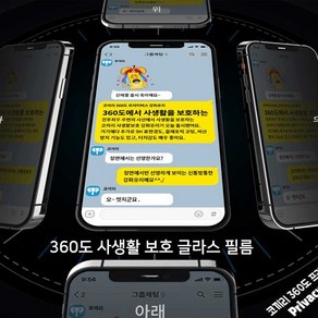 아이수트 프리미엄 엘레펀트 9H 사생활 보호 프라이버시 180도 360도 강화글라스 필름 아이폰13 프로 맥스 미니 xs x 11 12 7 8 SE2, 1개