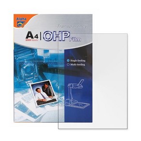 알파 OHP필름 A4 100매 (레이저프린터/복사기용), 상세페이지 참조, 상세페이지 참조