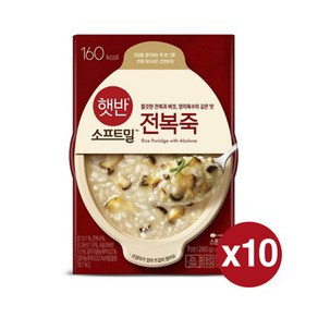 비비고 전복죽, 280g, 10개