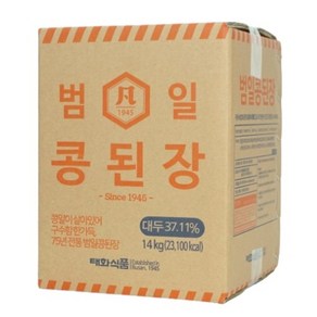 범일된장 14kg 특대입자 (저온창고 유통기한 싱싱한 제품) (하루 배송 99%), 1개