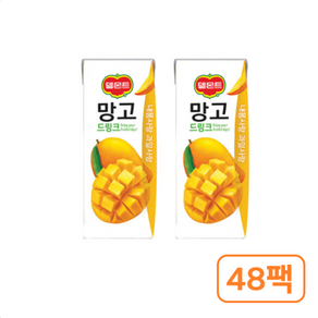 델몬트 드링크 망고 190mlx24팩x2박스, 190ml, 48개