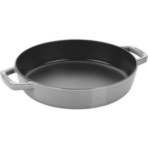 staub 스토우브 양손 프라이팬 그레이 20 cm 스킬렛 주물 홀로 IH 대응, 1개
