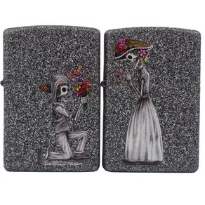 ZIPPO 지포라이터 28987 DAY OF DEAD SKULLS SET 오일포함