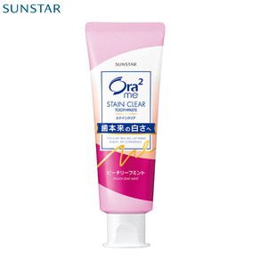 일본 치약 썬스타 소금 오라투 복숭아 치약, 130g, 6개