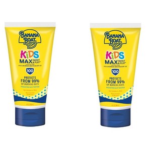 바나나 보트 선크림 118ml 2개 키즈 맥스 SPF 100 선스크린 Banana Boat Kids Tea Fee Lotion 118 mL