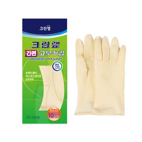 크린랩 간편고무장갑 10켤레 free size