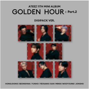 개봉앨범 포토카드 없음 / 에이티즈 ATEEZ 미니 11집 앨범 GOLDEN HOUR : Pat.2 디지팩 - 우영 버전