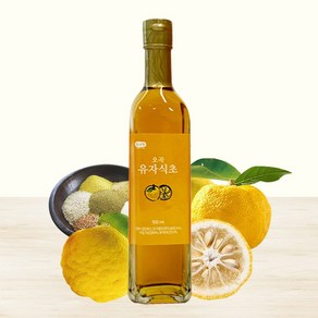 초산정 오곡 유자식초 500ml/산성식단 체질개선/1년 이상 땅속 황토옹기 숙성/발효식초/한상준식초