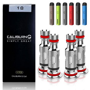 UWELL Calibun G Pod Coil VAPE MTL 교환용 코일 4개 세트 0.8Ω 유웰 칼리번지 순정