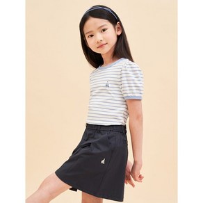 빈폴키즈 BEANPOLE KIDS 여아 저지 반소매 스트라이프 티셔츠 스카이 블루 BI4242G02Q176870