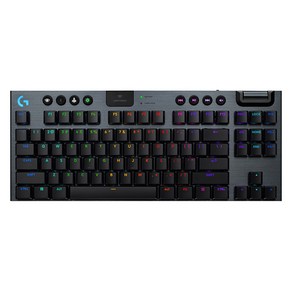 로지텍 G915 X 라이트스피드 TKL 유무선 게이밍 키보드, 블랙 클릭, 청축