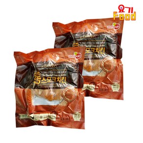 [요기푸드] 마니커에프앤지 통스모크 훈제치킨 550g, 2개