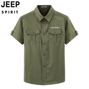 JEEP SPIRIT 남녀공용 여름 캐주얼 카고 반팔셔츠 JPWSS-69001+사은품