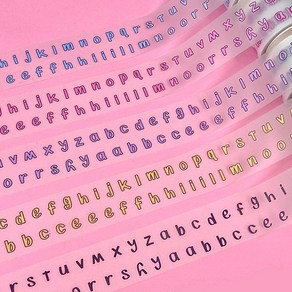 보드마카 알파벳 키스컷 마스킹테이프(5종), 유테 블루 알파벳(30mm), 색상