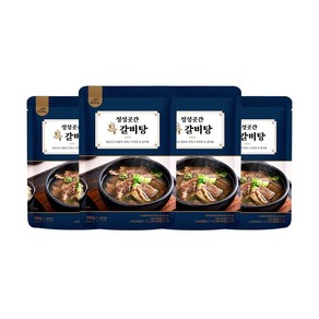 정성곳간 강순의 명인의 뼈 없는 스지 갈비탕 700g 4팩, 4개