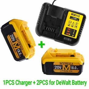 전동 공구용 배터리 18000mAh 20V 18.0Ah DCB206 20V DCB205 DCB204-2 신제품 100, 5) 분홍색, 1개