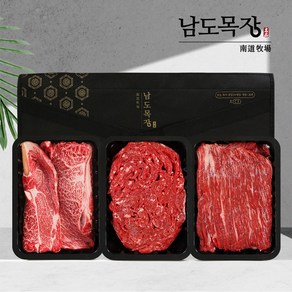 전라도 한우 1등급 구이혼합세트 1호(꽃등심400g+불고기400g+국거리400g), 1개