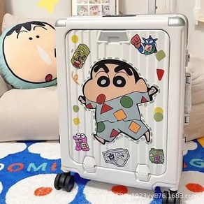 짱구 대형 스티커 30cm 캐리어 냉장고 옷장 노트북 책상 벽 포인트 벽지, Cayon Shinchan1