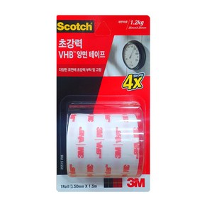 3M 스카치 초강력 VHB 양면테이프 5515 50mm x 1.5m